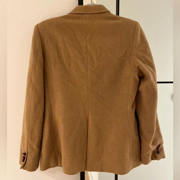 Vintage Camel Hair and Wool Blazer Academia Prep Classic Quiet Luxury Old Money - Picture 4 of 5